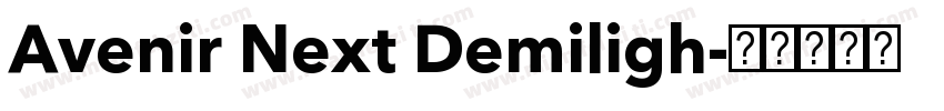 Avenir Next Demiligh字体转换